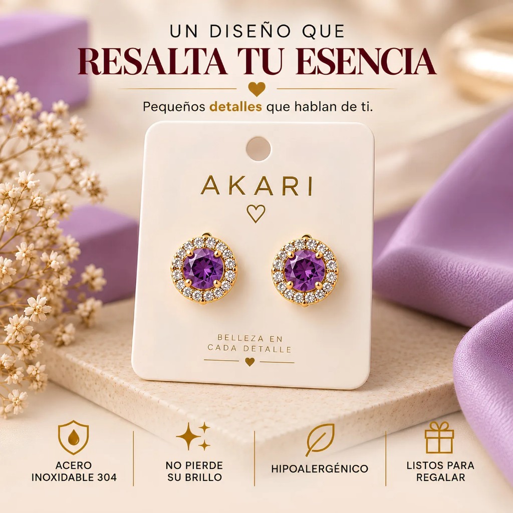 Punto de luz morado