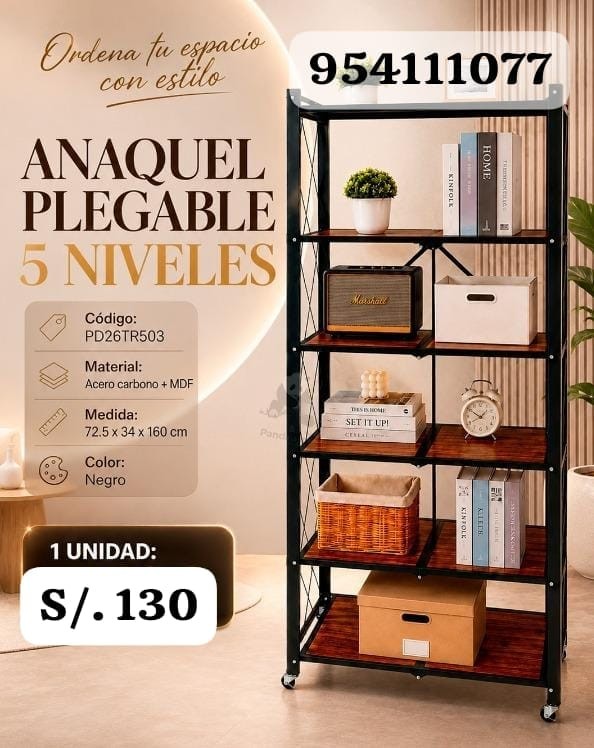 Estante plegable 5 niveles
