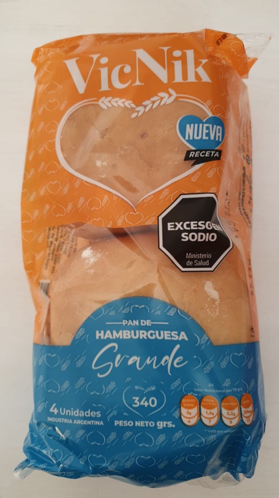 Pan de Hamburguesa Grande 4u Vic Nik