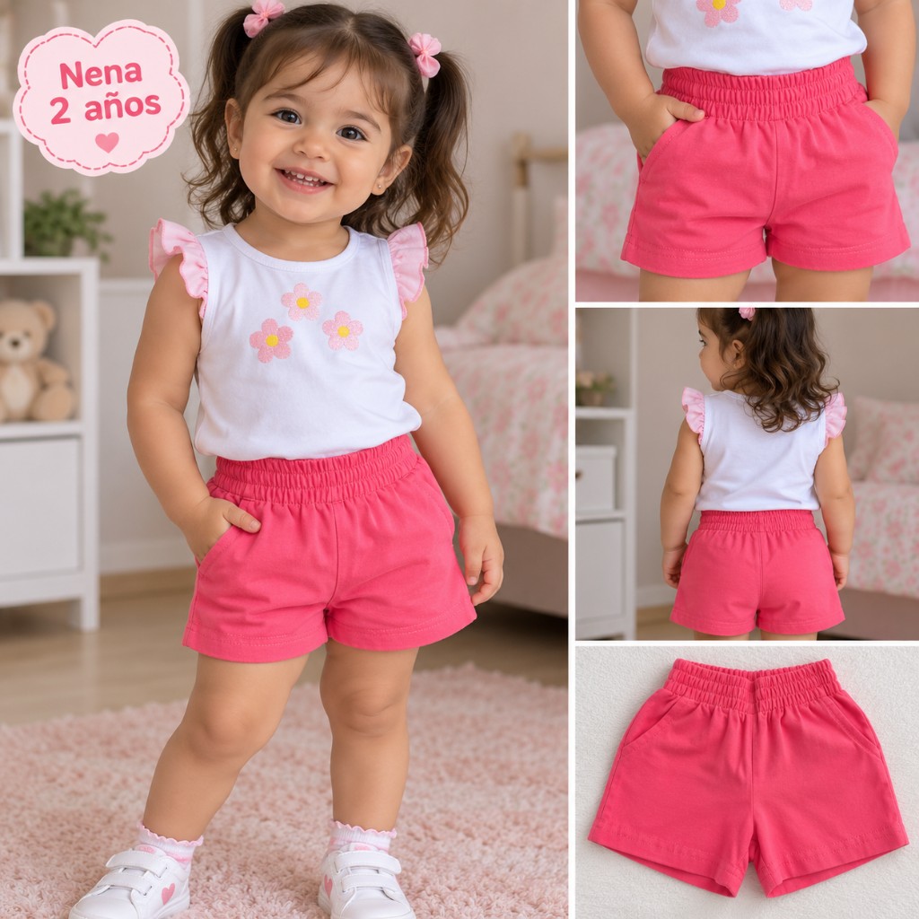 Short nena rosa T2
