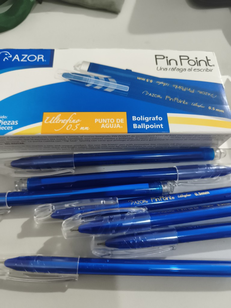 AZOR PinPoint boligrafo azul pulta ultra fina