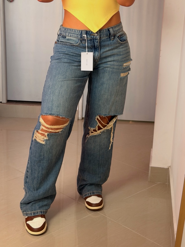 Jean azul roto 722LBTD