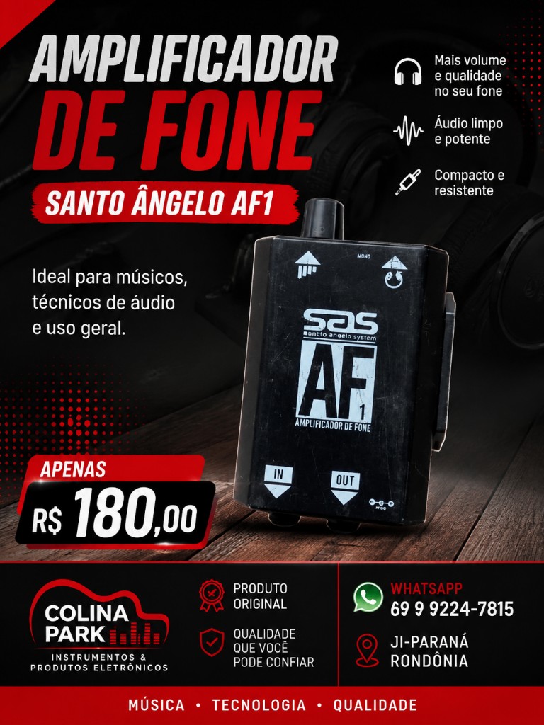 Amplificador fone de ouvido