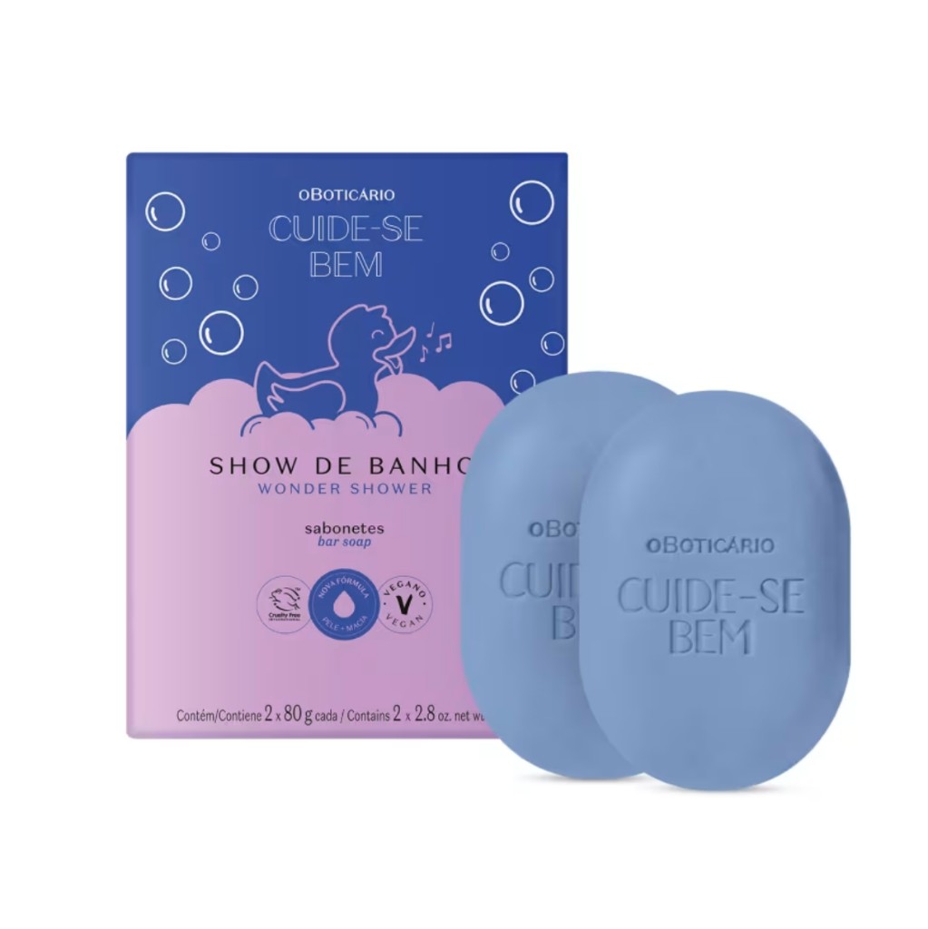 CUIDE SE BEM SABONETE BARRA SHOW BANHO 2X80G