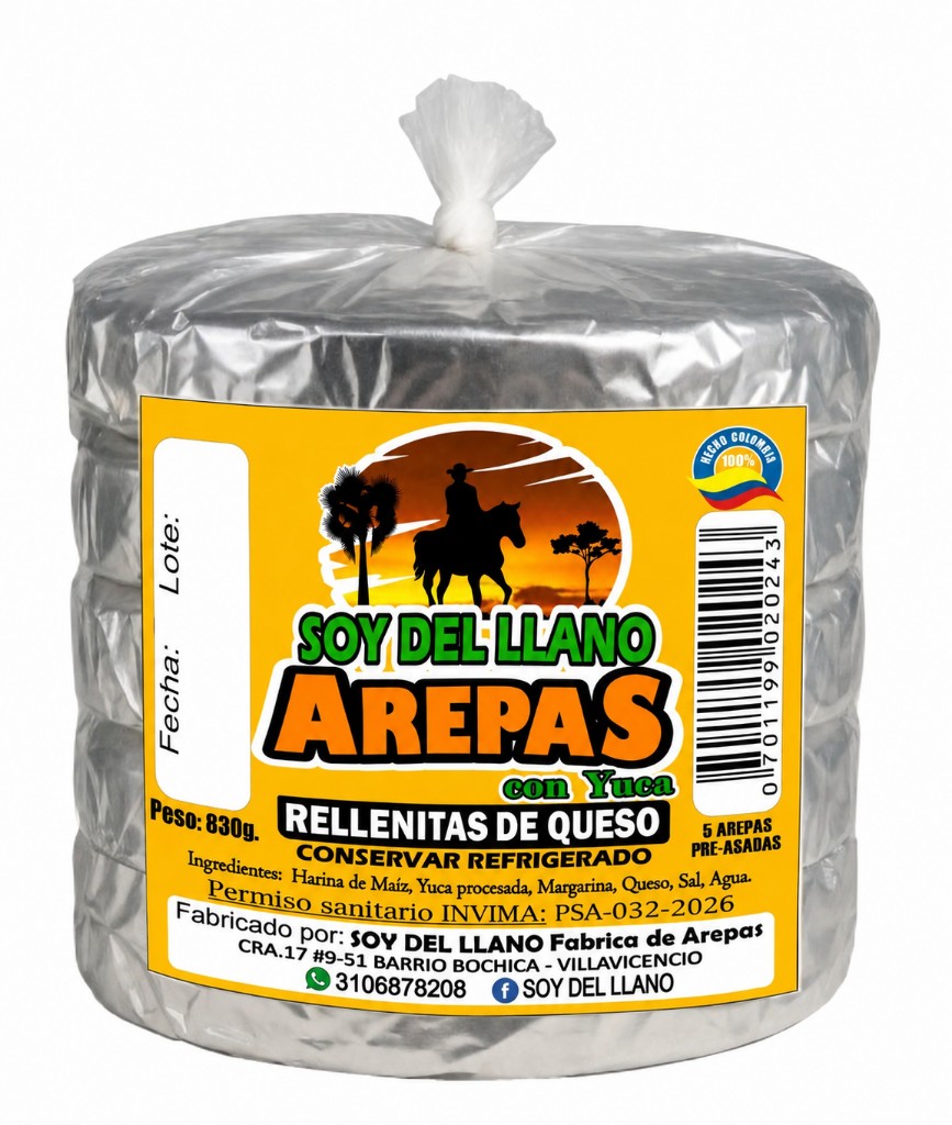 AREPAS CON YUCA X 5