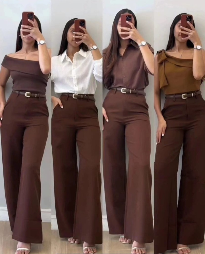 Calça pantalona social alfaiataria