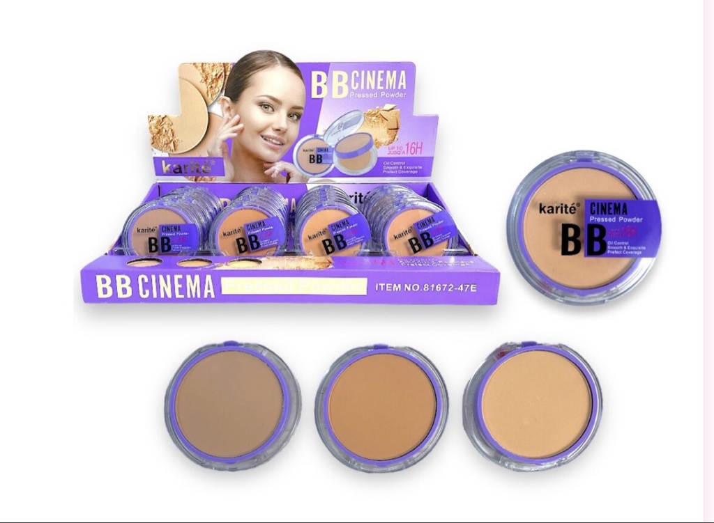 Polvo compacto karite empaque morado