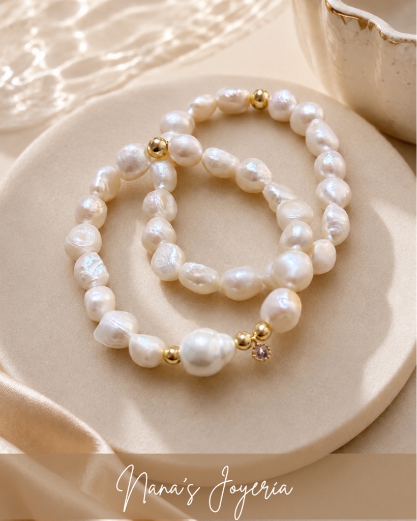 Pulsera de Río con dije de perla nácar