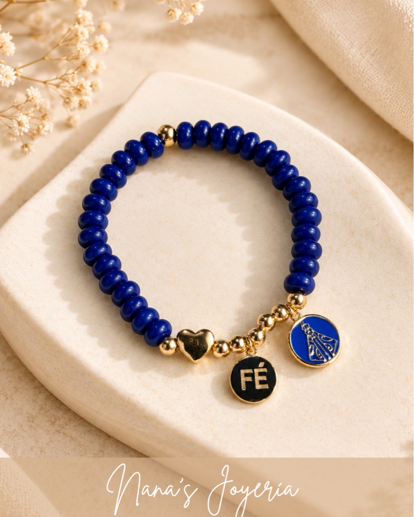 Pulsera Azul Amor, Fe y Cuidado
