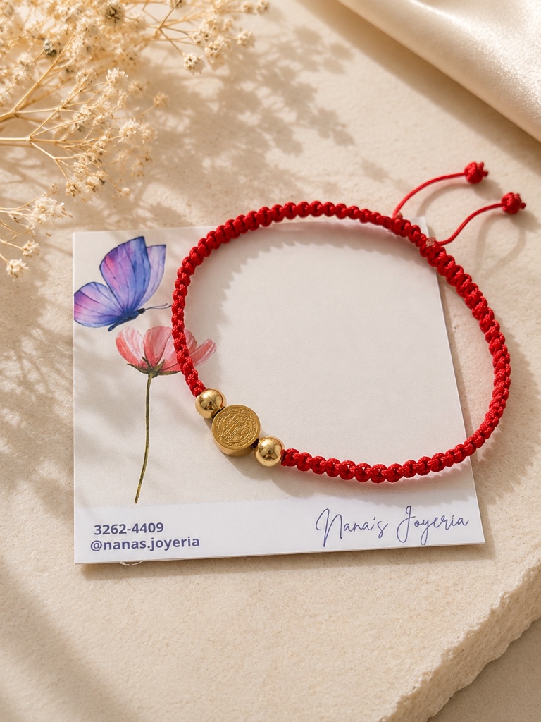 Pulsera San Benito - bordada