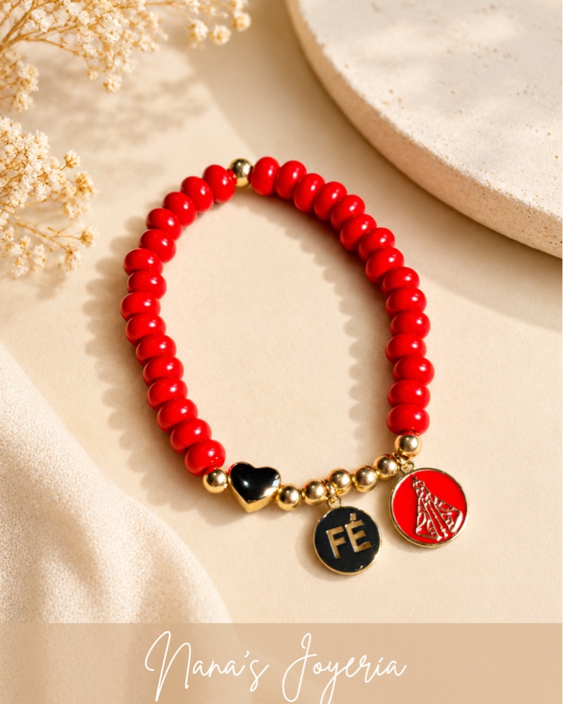 Pulsera Roja Amor, Fe y Cuidado