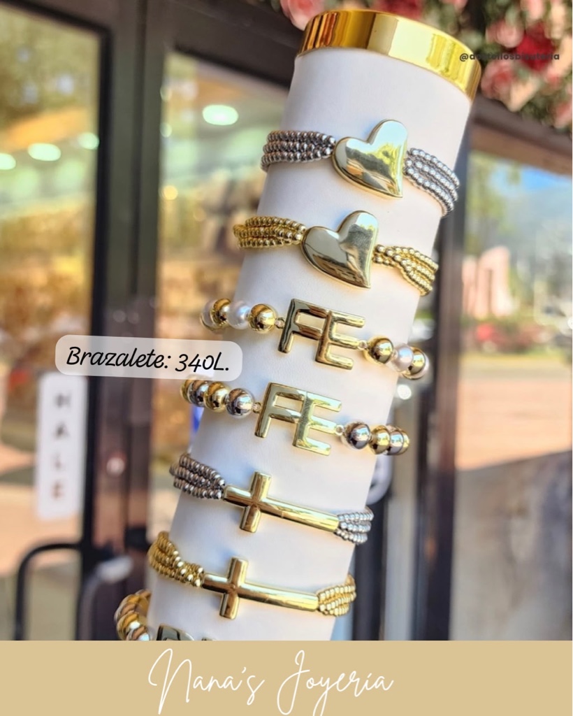 Pulsera con dije de Fe