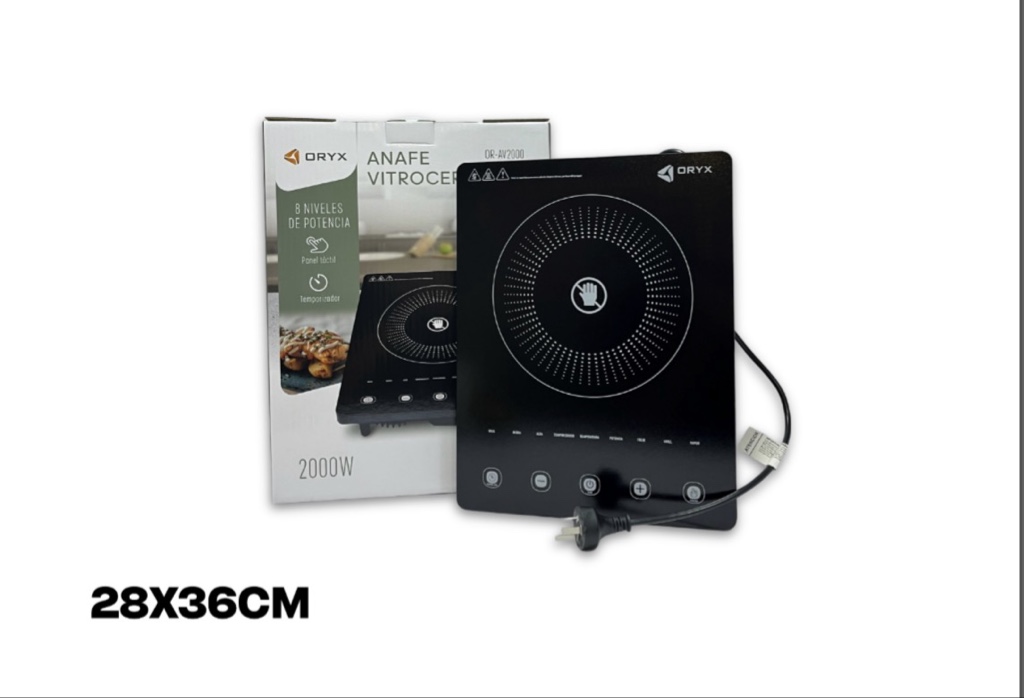 ANAFE VITROCERAMICO DIGITAL 1500W ORYX