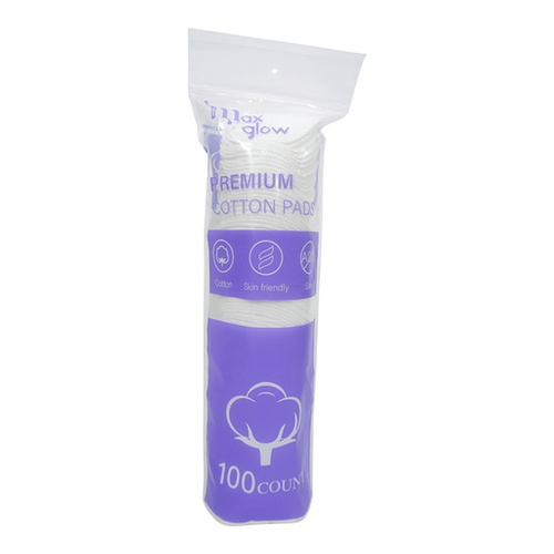 Max Glow Premium Cotton Pads 100 count
