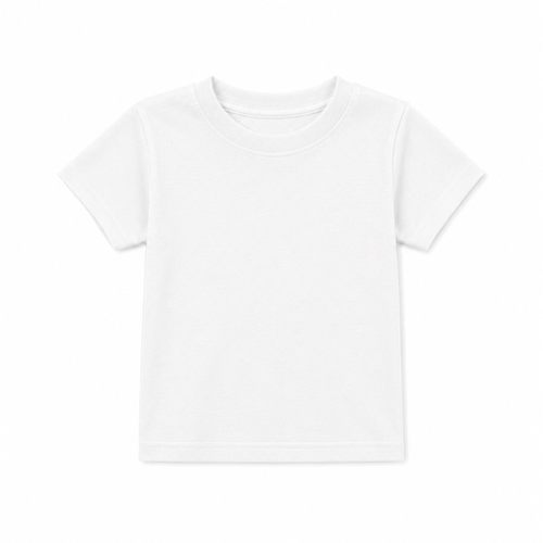 Camiseta blanca básica de manga corta