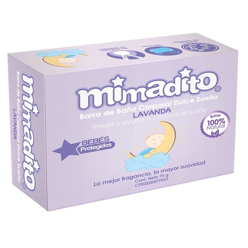 Mimadito Barra de Baño Corporal Lavanda 75 g