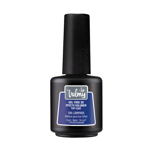 Valmy Gel Frío 3D Efecto Volumen Top Coat sin Lámpara