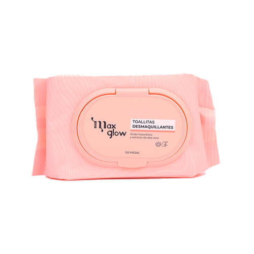 Toallitas desmaquillantes Max Glow 120 piezas