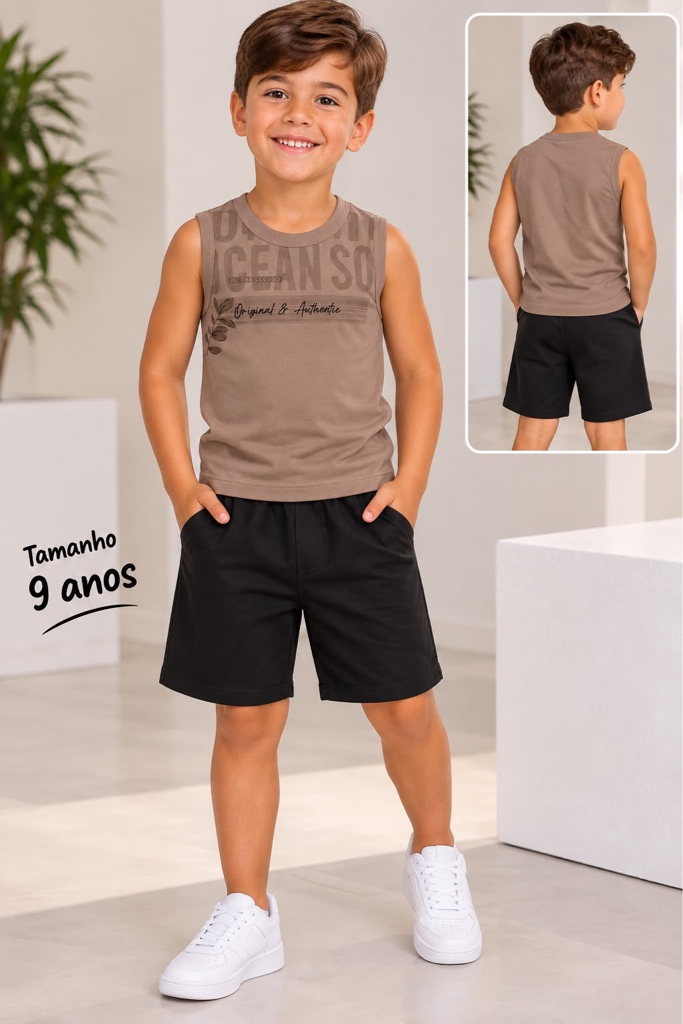 Conjunto infantil regata - Marian 8 anos