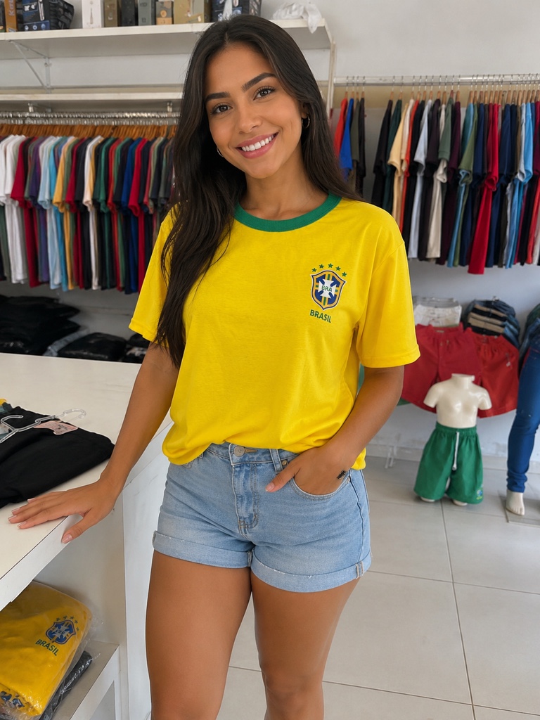 Brasil camiseta amarilla