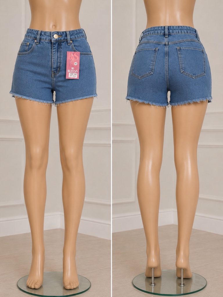 BLS short jeans azul