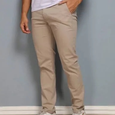 Calça social bege