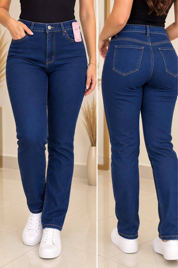 Jeans azul escuro skinny- SELEDIF