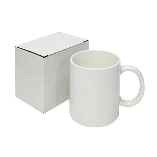Taza blanca 11onz con caja individual