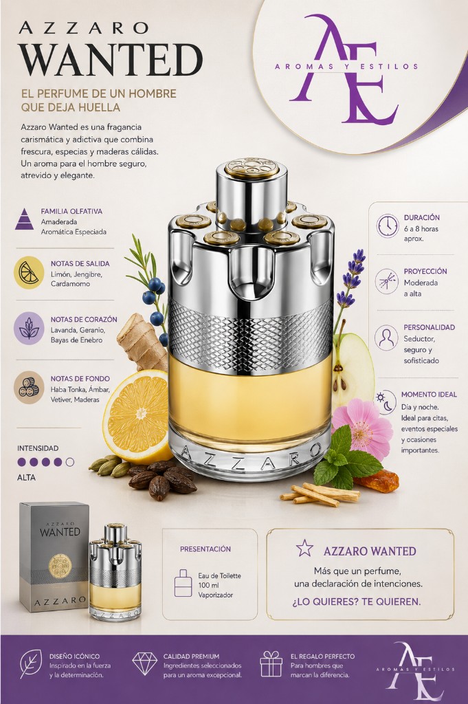 AZZARO WANTED M. 100 ML