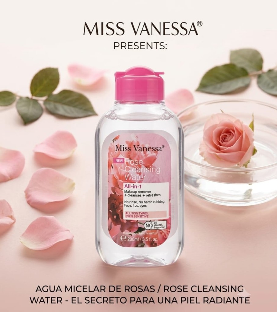 Agua micelar de rosas