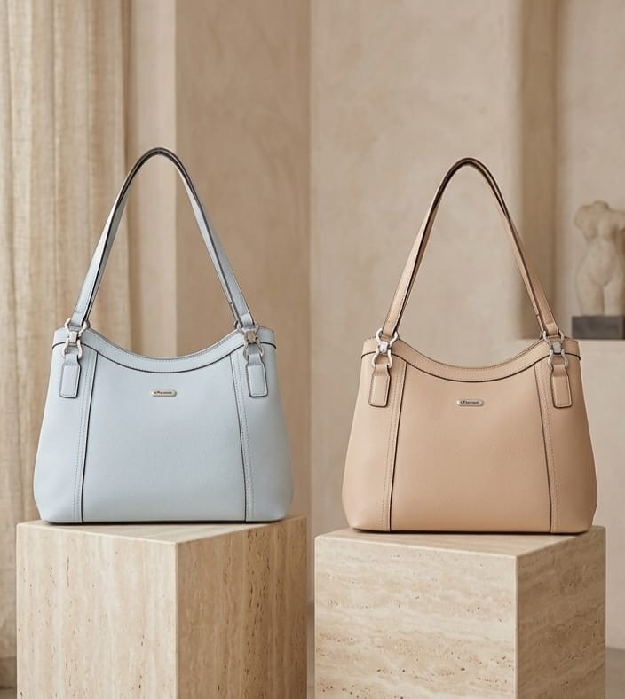 Carteras con detalles en cromado