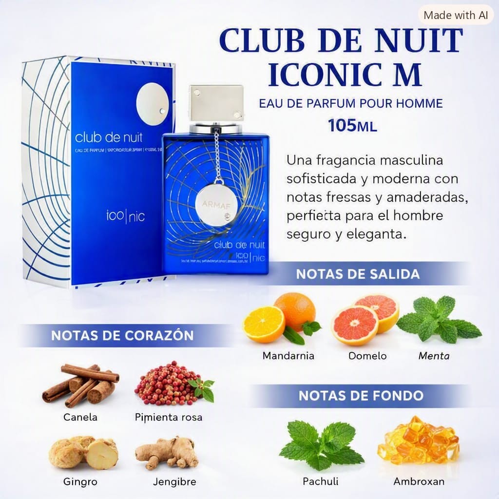 Club de Nuit, Iconic. 100 ml. Masculino