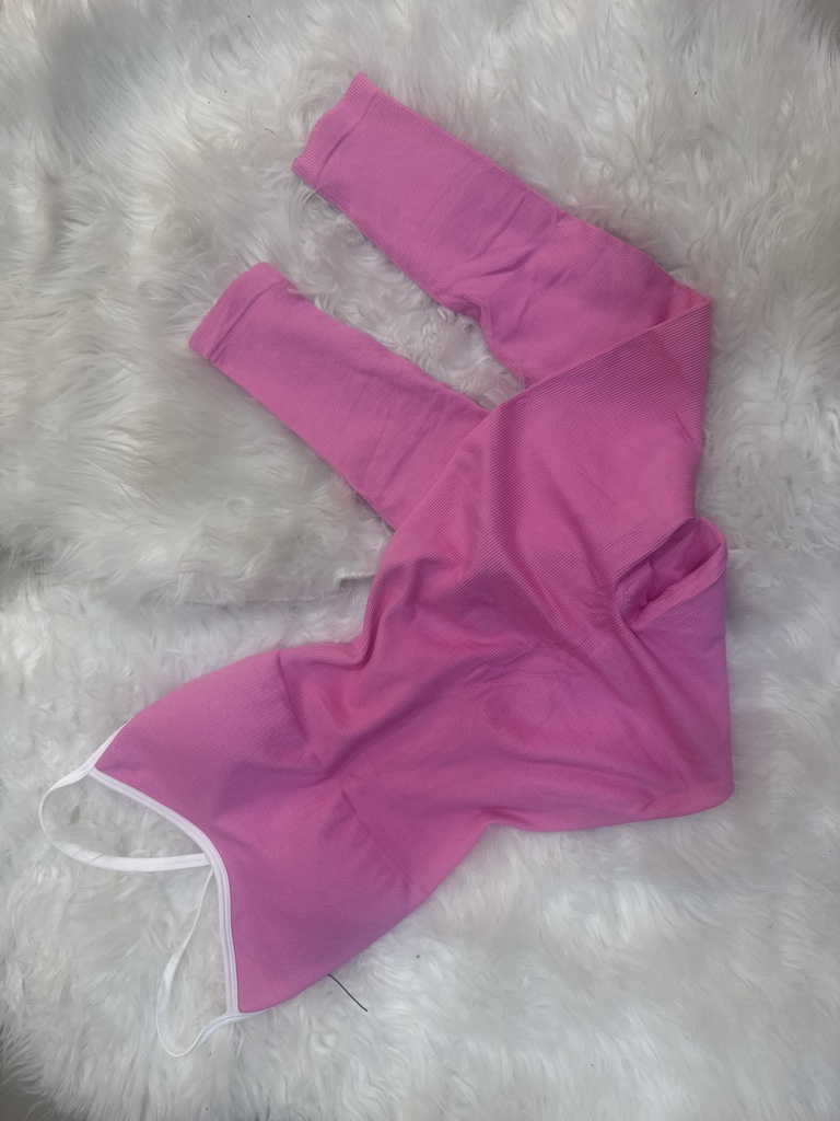 Catsuit con tiras blancas y push up