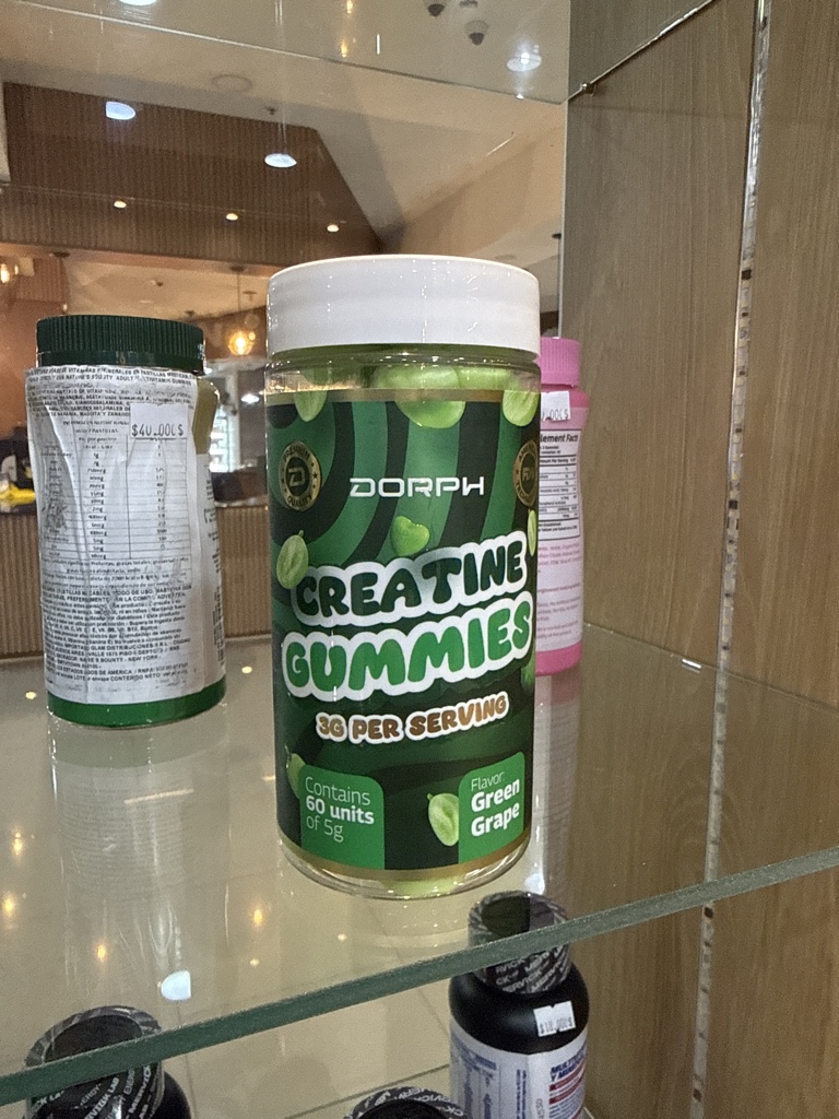 DORPH Creatine Gummies green grape