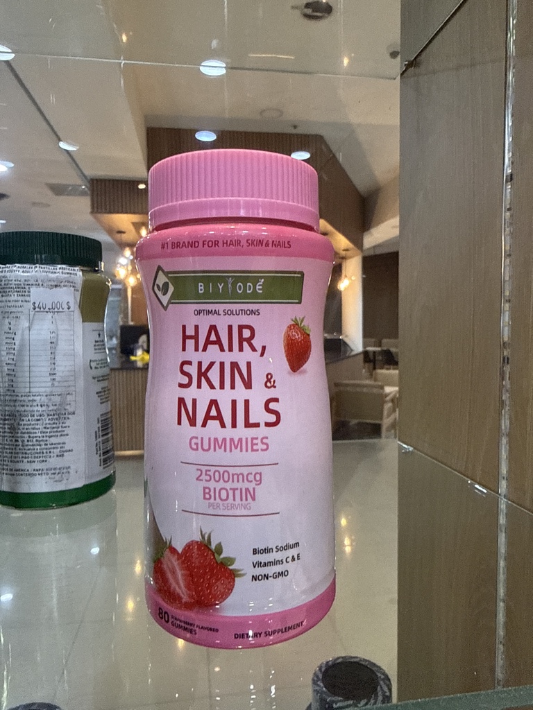 BIYODE Hair Skin & Nails Gummies rosas