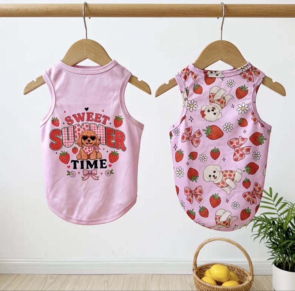 Ropita para mascota rosa xxs