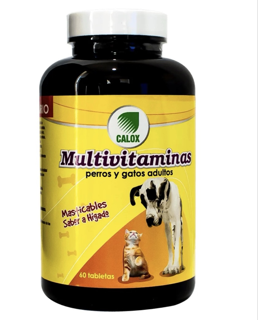 Calox multivitaminas perros y gatos