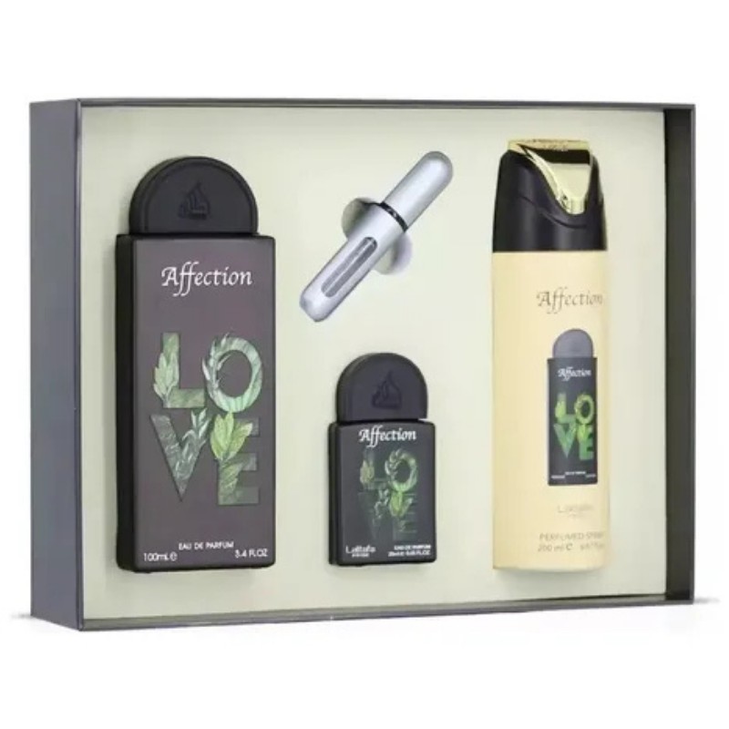 Kit Perfume Lattafa Pride Affection Eau de Parfum Unissex