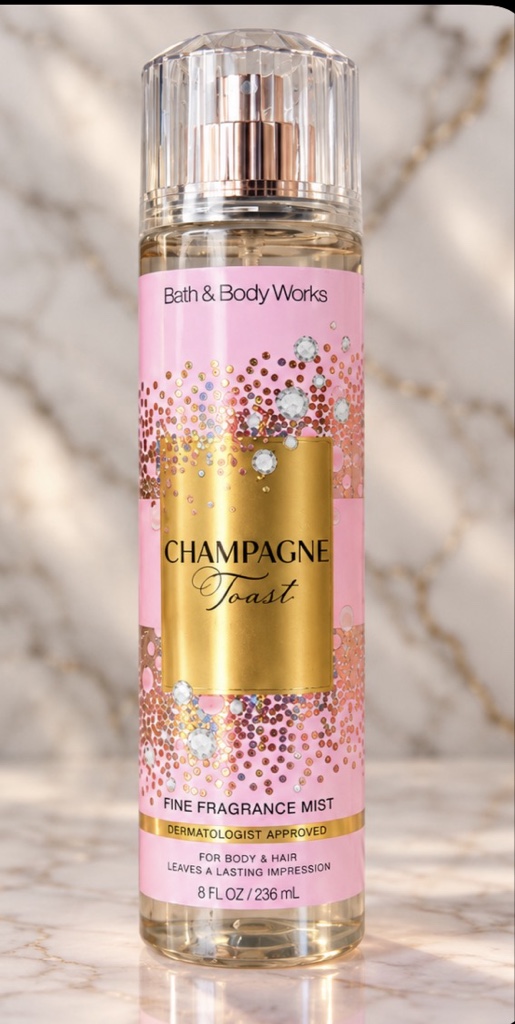 🥂💕 CHAMPAGNE TOAST 💕  Una fragancia dulce, frutal y encantadora que te hará sentir especial en cada momento. ✨🌸  🛍️ Disponible en Massiel Collection 🎀  📩 ¡Pide el tuyo y enamórate de su aroma!