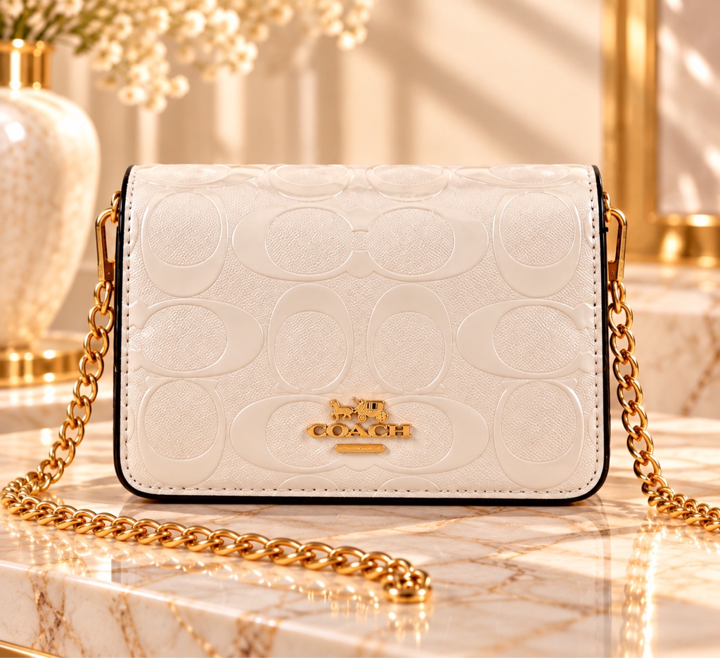 🤍✨ CLÁSICA, ELEGANTE Y CHIC ✨🤍  El toque perfecto para elevar tus looks. Su diseño en tono crema y sus detalles dorados la hacen irresistible. 👜💛  🛍️ Disponible en Massiel Collection 🎀  📩 Escríbenos para ordenar la tuya.
