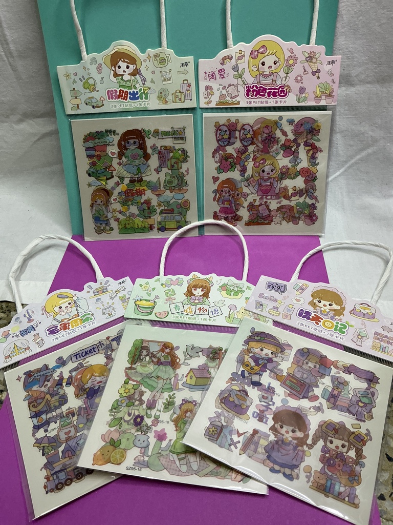 Stickers decorativos kawaii. 1 unidad