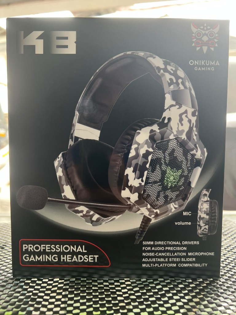 Diadema gamer camuflaje