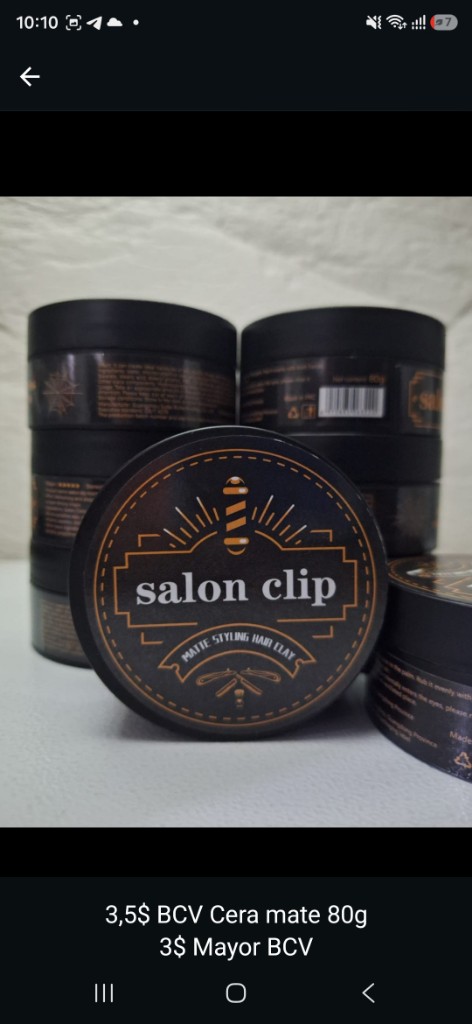 Producto cera mate salon clip
