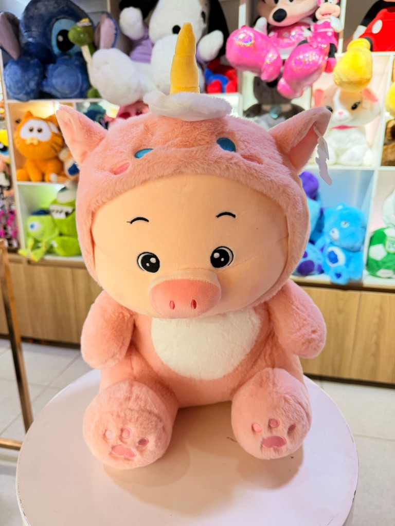 Cerdito disfraz unicornio