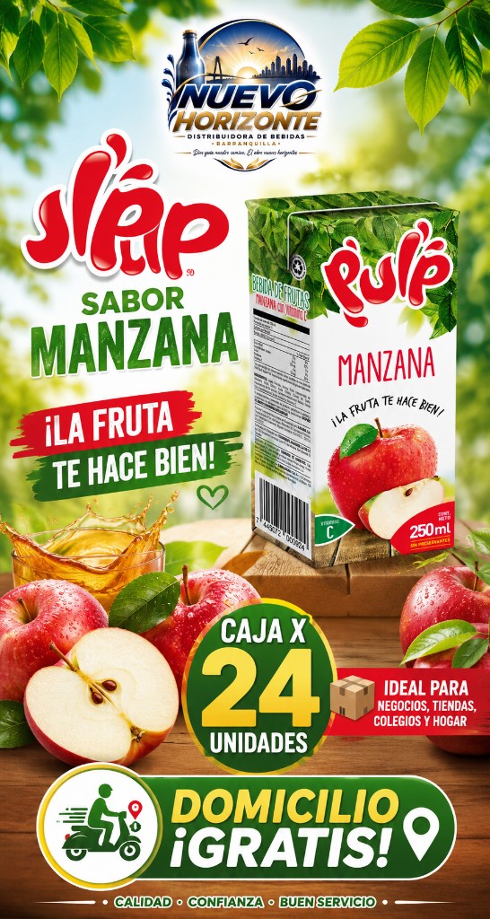 Pulp manzana 250ml caja x 24