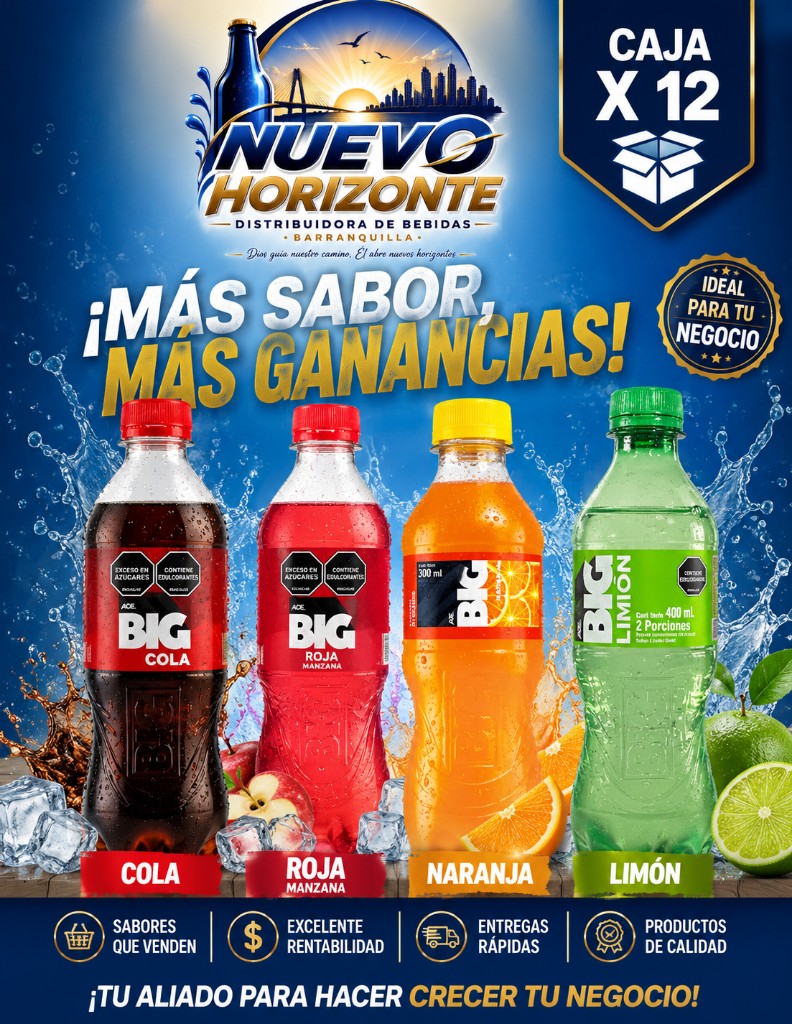 Big cola limón 400 ML x 12