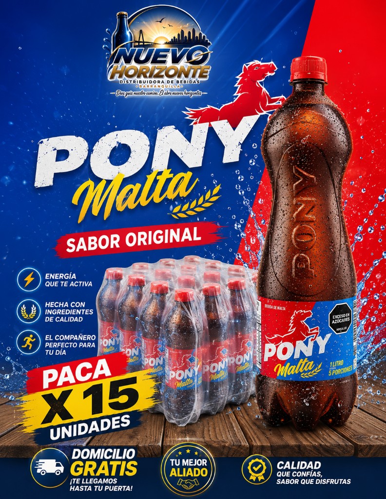 Pony malta 1litro x 15 une