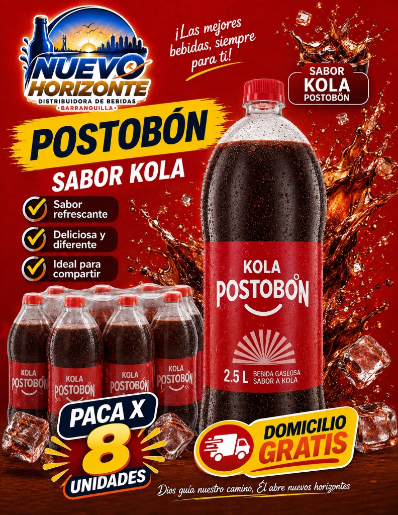 Postobón Kola 2.5L x 8 und