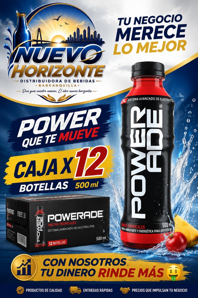 Powerade frutas tropicales 500ml x6