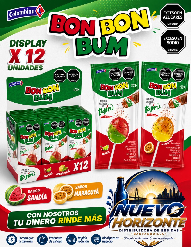 Bon bon bum Tajín ristra x 12und